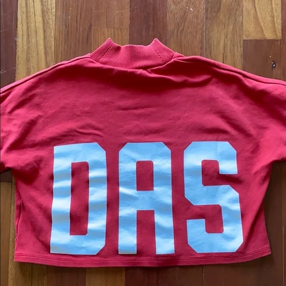 Adidas rare red branded XS crop pullover - Picture 2 of 5